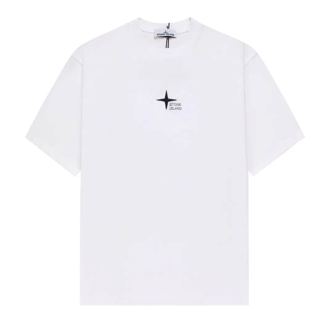 W675#P110💰 [Stone lsland/Stone Island summer new Rome, Milan, Florence city limited version printed pattern short-sleeved T-shirt] ⚠️[Original creation, high control of details] - Made of 260 grams of combed cotton, 32 count double yarn, soft and comfortable to the touch, sweat-absorbent and breathable. - Simple basic and versatile style, original single quality, the first choice for couples. - Made by a large factory, four needles and five threads on the shoulder, neat routing, high quality workmanship. -Same style for men and women, very versatile, one piece for everyone, details are clearly visible. Color: Black White Size: M L
